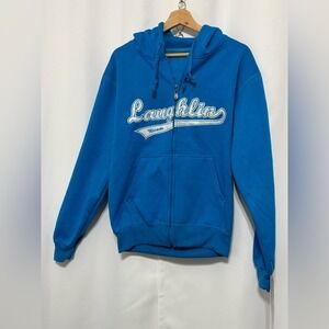 Popular Destinations Women's Hooded Sweatshirt Laughlin Size: M